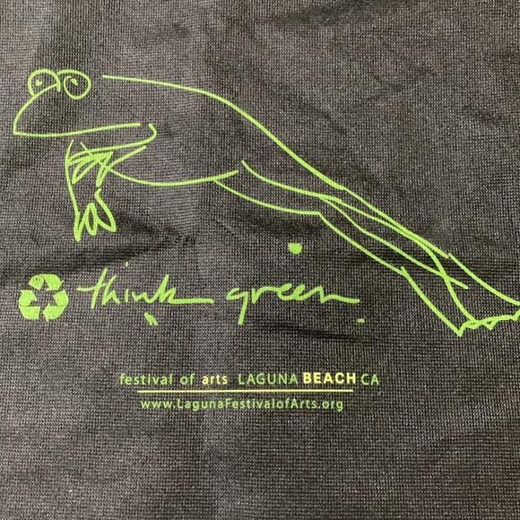 Logomark black bag. Laguna Beach Festival of Arts. 15x15. Strap approx 23 inches - Picture 2 of 7